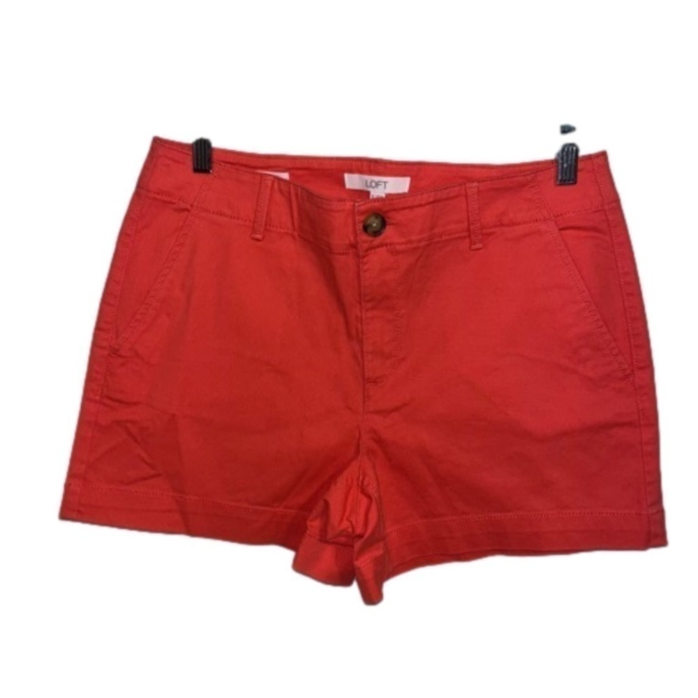 NWOT Womens Loft Coral shorts size 6  The Monroe 4 inch short